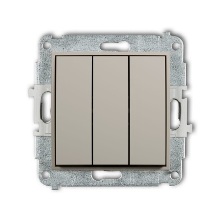 Karlik Seria Mini Mechanizm łącznika potrójnego kolor taupe symbol 60MWP-7