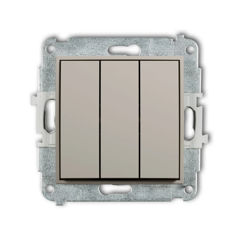 Karlik Seria Mini Mechanizm łącznika potrójnego kolor taupe symbol 60MWP-7