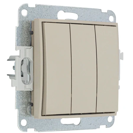Karlik Seria Mini Mechanizm łącznika potrójnego kolor taupe symbol 60MWP-7