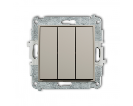 Karlik Seria Mini Mechanizm łącznika potrójnego kolor taupe symbol 60MWP-7