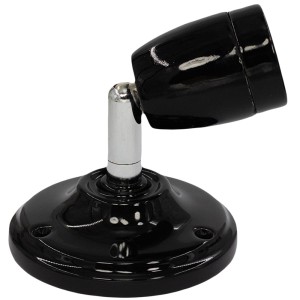 Ceramiczna oprawka retro żarówki kinkiet regulowany E27 kolor czarny