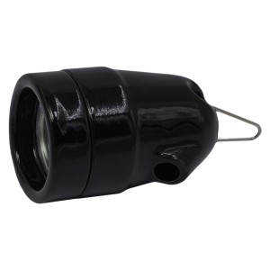 Ceramiczna oprawka retro żarówki do zawieszania E27 kolor czarny