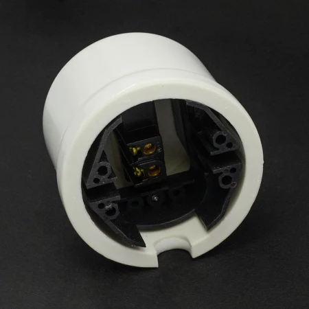Łącznik pojedynczy natynkowy 'Retro ceramic' 10A-250V~, biały TG-RCS-110W