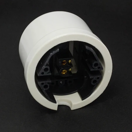 Łącznik dzwonkowy natynkowy 'Retro ceramic' 10A-250V~, biały TG-RCS-111W