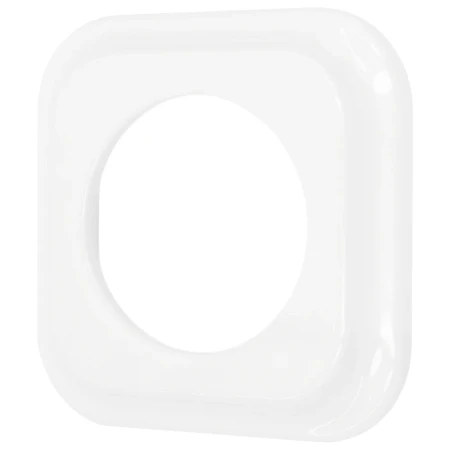 Ramka pojedyncza kwadratowa do łączników i gniazd 'Retro ceramic' - biała TG-RC-001SW