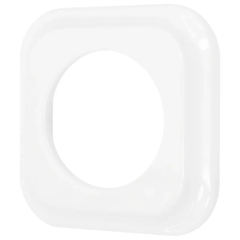 Ramka pojedyncza kwadratowa do łączników i gniazd 'Retro ceramic' - biała TG-RC-001SW