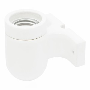 Ceramiczna oprawka retro żarówki naścienna kinkiet E27 kolor biały