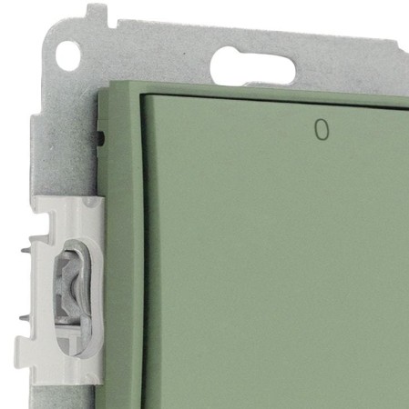 Karlik Seria Mini Mechanizm łącznika dwubiegunowego kolor szałwiowy symbol 61MWP-9