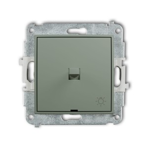 Karlik Seria Mini Mechanizm łącznika zwierny światło w stylu amerykańskim kolor szałwiowy symbol 61MWPUS-5