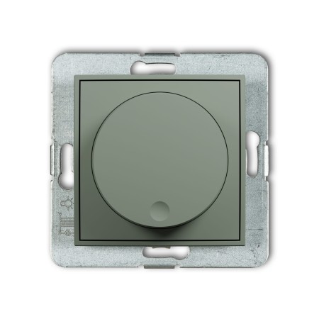 Karlik Seria Mini Mechanizm elektronicznego regulatora oświetlenia przyciskowo-obrotowego do lamp LED kolor szałwiowy symbol 61MRO-2
