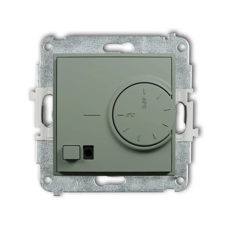 Karlik Seria Mini Mechanizm elektronicznego regulatora temperatury z czujnikiem powietrznym kolor szałwiowy symbol 61MRT-2