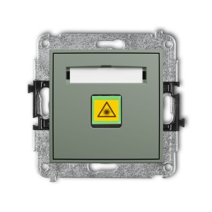 Karlik Seria Mini Mechanizm gniazda światłowodowego/optycznego pojedynczego kolor szałwiowy symbol 61MGOP-1