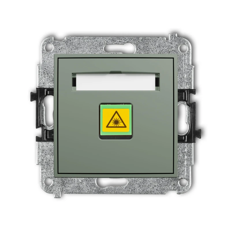 Karlik Seria Mini Mechanizm gniazda światłowodowego/optycznego pojedynczego kolor szałwiowy symbol 61MGOP-1