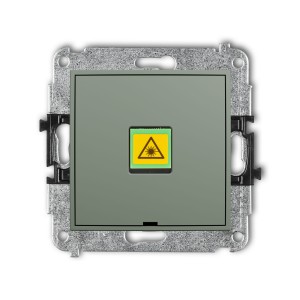 Karlik Seria Mini Mechanizm gniazda światłowodowego/optycznego pojedynczego, bez pola opisowego kolor szałwiowy symbol 61MGOPBO-1