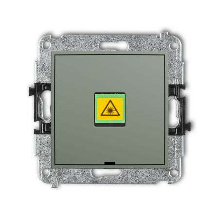 Karlik Seria Mini Mechanizm gniazda światłowodowego/optycznego pojedynczego, bez pola opisowego kolor szałwiowy symbol 61MGOPBO-1