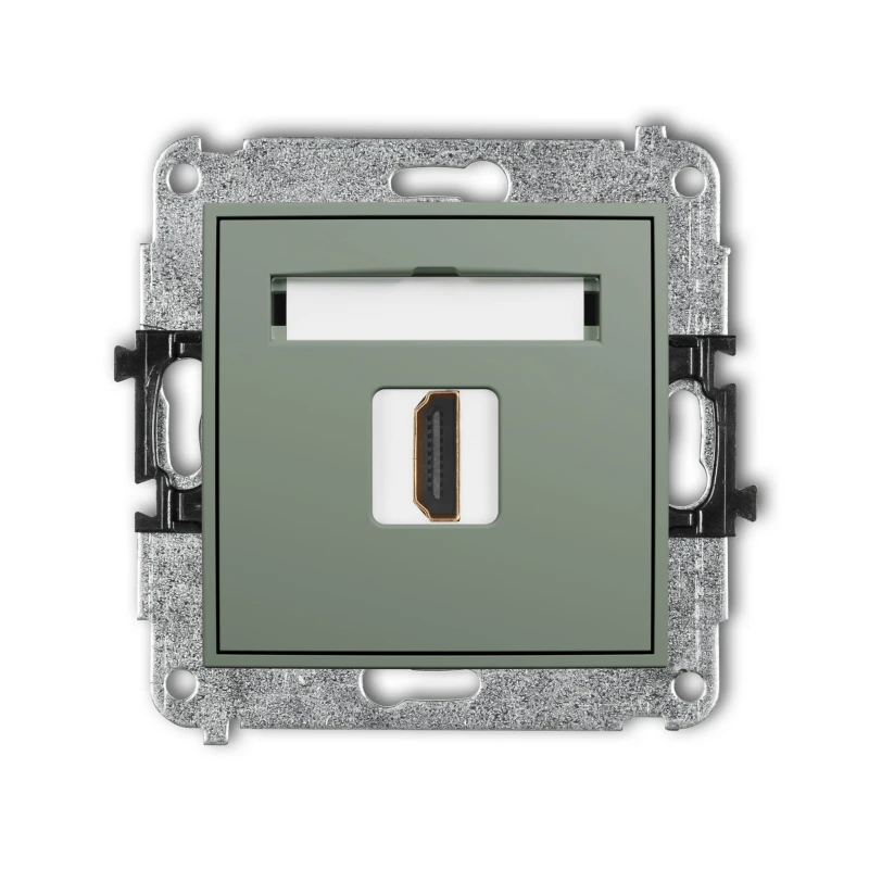 Karlik Seria Mini Mechanizm gniazda pojedynczego HDMI 2.0, 4K kolor szałwiowy symbol 61MHDMI-3