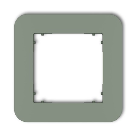 Karlik Seria Mini Ramka uniwersalna pojedyncza zaokrąglona z tworzywa kolor szałwiowy symbol 61MRTZ-1