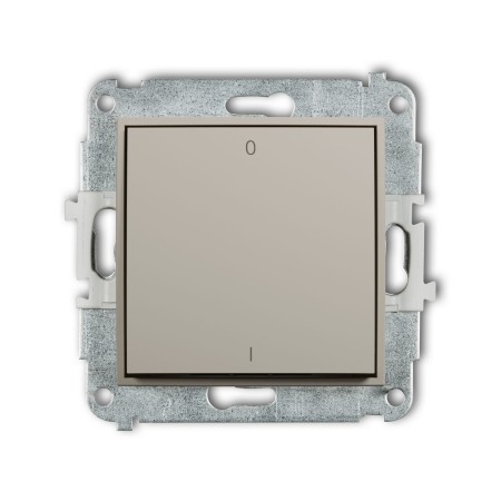 Karlik Seria Mini Mechanizm łącznika dwubiegunowego kolor taupe symbol 60MWP-9