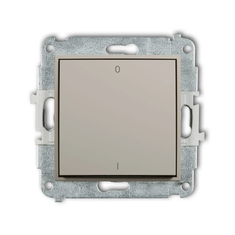 Karlik Seria Mini Mechanizm łącznika dwubiegunowego kolor taupe symbol 60MWP-9