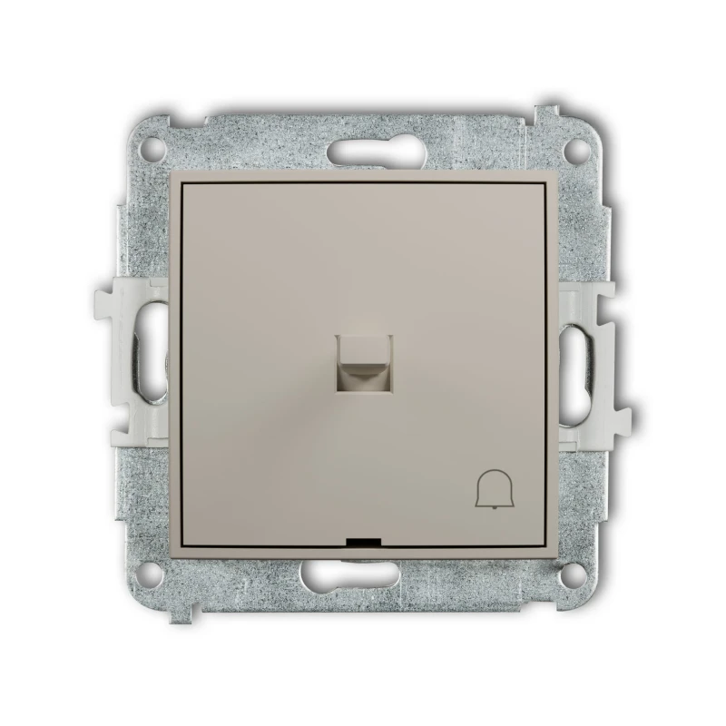 Karlik Seria Mini Mechanizm łącznika zwierny dzwonek w stylu amerykańskim kolor taupe symbol 60MWPUS-4