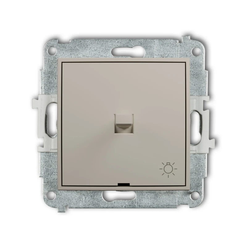 Karlik Seria Mini Mechanizm łącznika zwierny światło w stylu amerykańskim kolor taupe symbol 60MWPUS-5