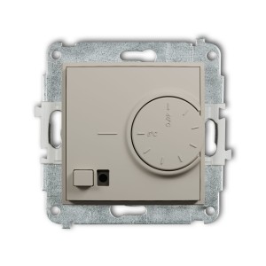 Karlik Seria Mini Mechanizm elektronicznego regulatora temperatury z czujnikiem powietrznym kolor taupe symbol 60MRT-2