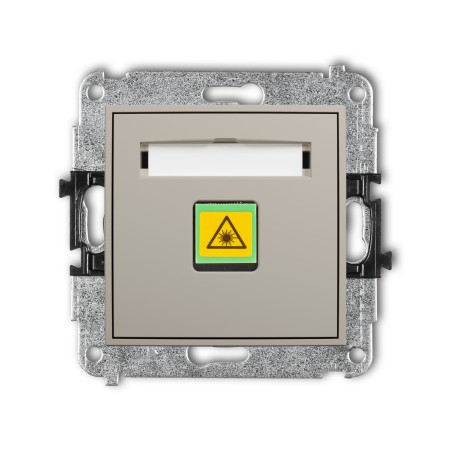 Karlik Seria Mini Mechanizm gniazda światłowodowego/optycznego pojedynczego kolor taupe symbol 60MGOP-1