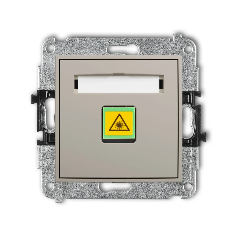 Karlik Seria Mini Mechanizm gniazda światłowodowego/optycznego pojedynczego kolor taupe symbol 60MGOP-1