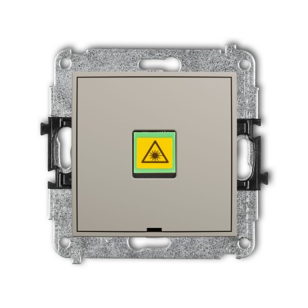 Karlik Seria Mini Mechanizm gniazda światłowodowego/optycznego pojedynczego, bez pola opisowego kolor taupe symbol 60MGOPBO-1