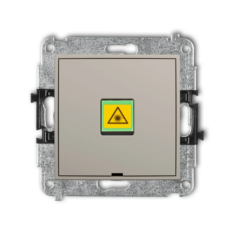Karlik Seria Mini Mechanizm gniazda światłowodowego/optycznego pojedynczego, bez pola opisowego kolor taupe symbol 60MGOPBO-1
