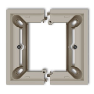 Karlik Seria Mini Puszka natynkowa pojedyncza, składana MINI kolor taupe symbol 60DPU-1