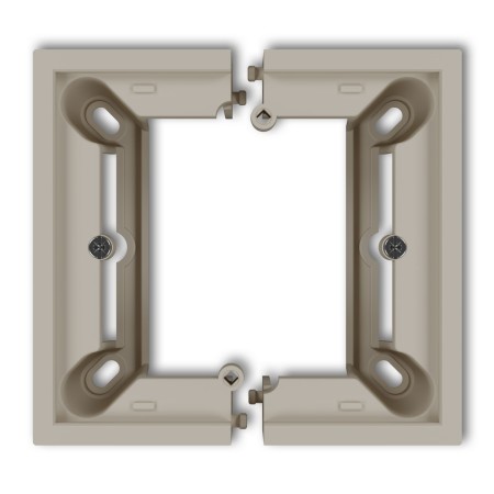Karlik Seria Mini Puszka natynkowa pojedyncza, składana MINI kolor taupe symbol 60DPU-1