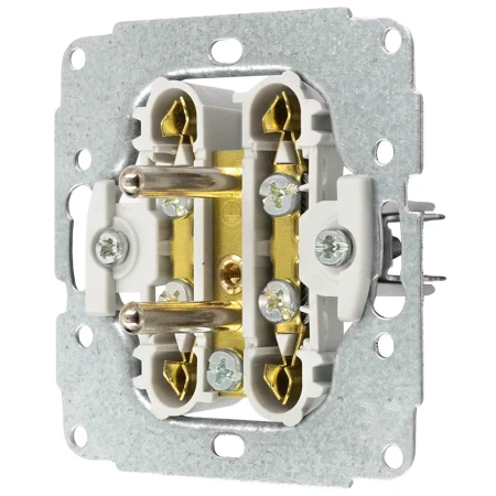 Gniazdo podwójne z ramką okrągłą seria MINI kolor biały mat