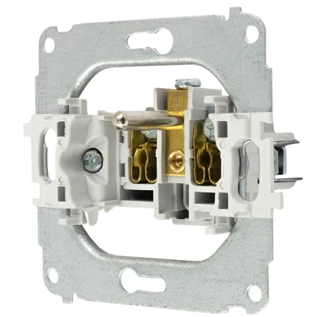 Trzy gniazda pojedyncze z ramką okrągłą seria MINI kolor biały mat