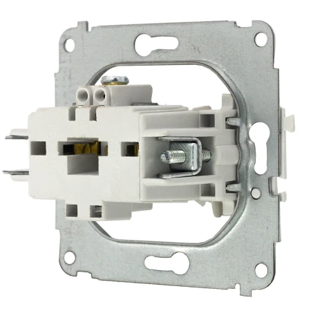 Trzy gniazda hermetyczne z ramką okrągłą seria MINI kolor biały mat