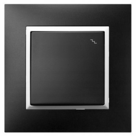 Włącznik Światła Schodowy W Ramce Czarny Biały