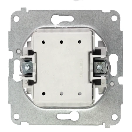 Dwa włączniki podwójne w stylu USA ramka okrągła seria Mini kolor złoty