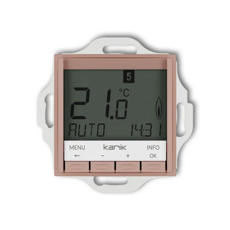 Karlik seria Mini Mechanizm uniwersalnego elektronicznego tygodniowego regulatora temperatury (podświetlenie niebieskie) 62MRT-3.2