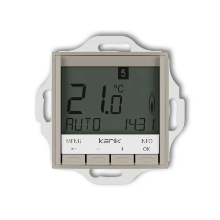 Karlik seria Mini Mechanizm uniwersalnego elektronicznego tygodniowego regulatora temperatury (podświetlenie niebieskie) 60MRT-3.2