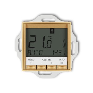 Karlik seria Mini Mechanizm uniwersalnego elektronicznego tygodniowego regulatora temperatury (podświetlenie niebieskie) 29MRT-3.2