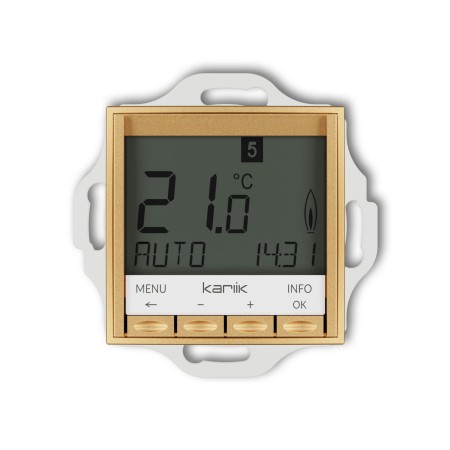 Karlik seria Mini Mechanizm uniwersalnego elektronicznego tygodniowego regulatora temperatury (podświetlenie niebieskie) 29MRT-3.2