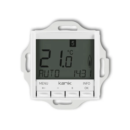 Karlik seria Mini Mechanizm uniwersalnego elektronicznego tygodniowego regulatora temperatury (podświetlenie niebieskie) 25MRT-3.2