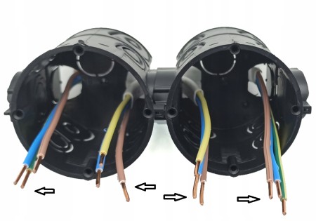 Gniazdo Kuchenne Gniazdko Czarne 2X Podwójne Ospel Aria