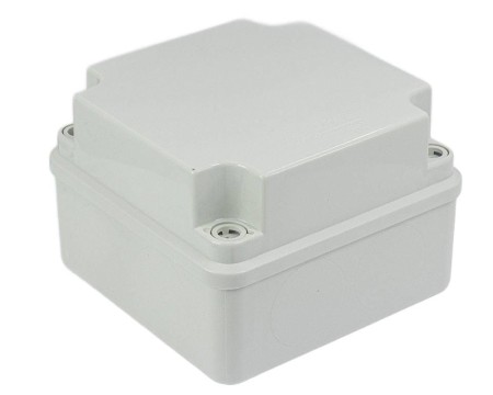 Puszka n/t hermetyczna pusta bez osłabień 108x108x76 IP65 szara PH‑1B.1 28.14