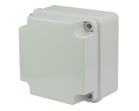 Puszka n/t hermetyczna pusta bez osłabień 108x108x76 IP65 szara PH‑1B.1 28.14