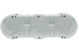 Puszka podtynkowa potrójna 60mm regips biała PKw‑3 13.73