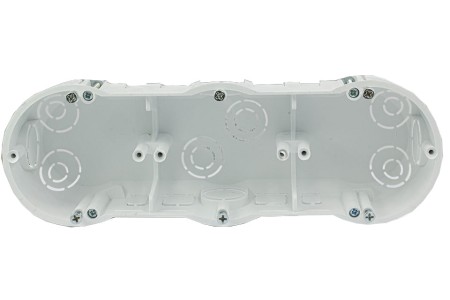 Puszka podtynkowa potrójna 60mm regips biała PKw‑3 13.73