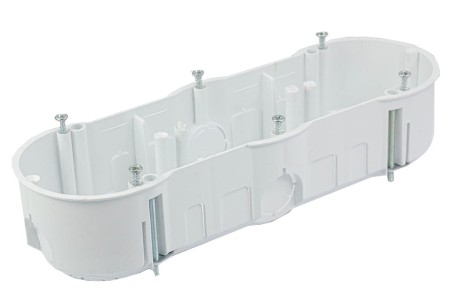 Puszka podtynkowa potrójna 60mm regips biała PKw‑3 13.73