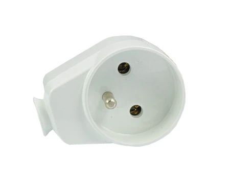 Gniazdo przenośne na przewód 16A 2P+Z 230V IP20 biały