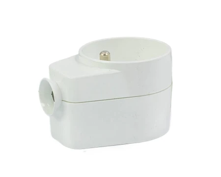 Gniazdo przenośne na przewód 16A 2P+Z 230V IP20 biały